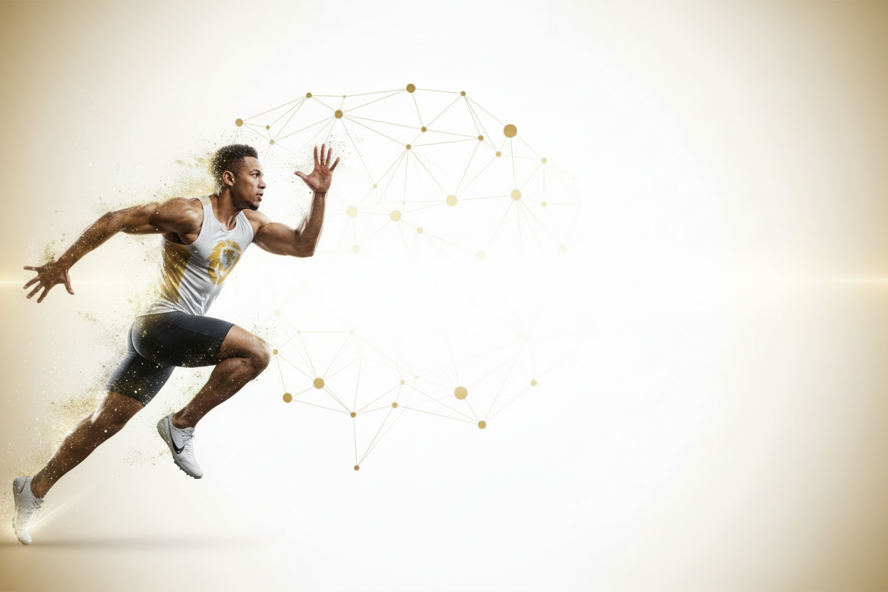 Athlete sprinting - No text version